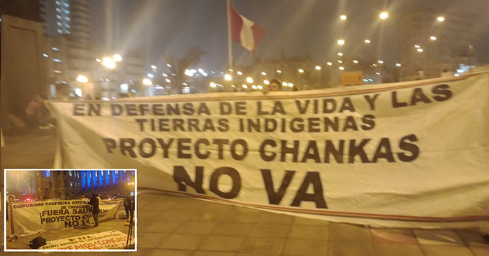 Pobladores expresan su rechazo a empresa minera Southern Perú, en Lima 